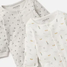 Juniors by Babyshop Boys Pack of 2 Printed Sleepsuit image 4
