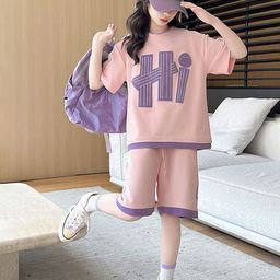 LULU & SKY Girls Printed T-shirt with Shorts-picture-14