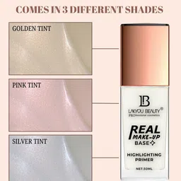 LAKYOU BEAUTY Real Makeup Base Highlighting Primer - 30 ml - Silver Tint 02 image 3