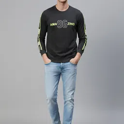 ONN Men Printed Round Neck Long Sleeves Sweatshirt image 3
