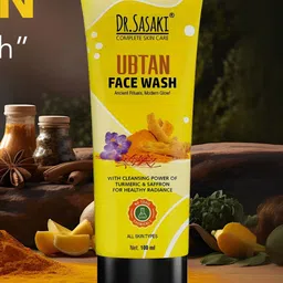 DR.SASAKI COMPLETE SKIN CARE Reduces Dullness And Dark Spots Ubtan Face Wash - 100 ml image 4