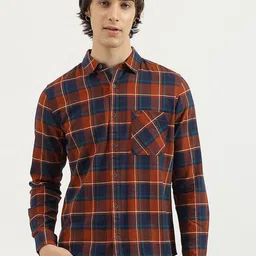 United Colors of Benetton Men Tartan Checks Opaque Checked Casual Shirt-picture-40