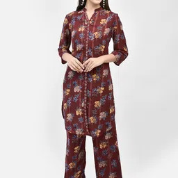 FFU Printed Three Quarter Sleeve Tunic & Trouser Co-Ords image 1