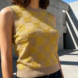 ZUMMER Women Pure Cotton Self Design Textured Top image 4