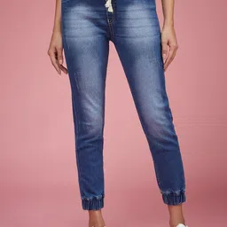 Miss Chase Women Cotton Relaxed Fit Heavy Fade Stretchable Jeans-picture-11