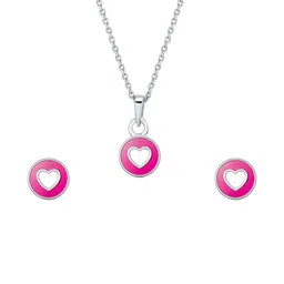 Nipura Rhodium-Plated Enamelled Jewellery Set-picture-41