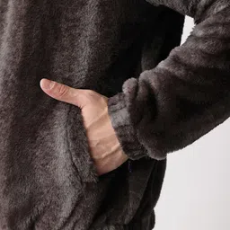 Mast & Harbour Self-Striped Faux Fur Tailored Jacket image 5