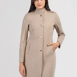 protex Tweed Solid Coat For Women-picture-12