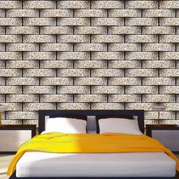 WallDaddy Beige Abstract Designed Self Adhesive Wallpaper image 3