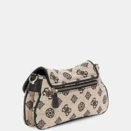 guess Women Logo Printed Beyza Flap Shoulder Bag image 3