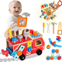 cots and cuddles Wooden Assembling Tool Truck Armor Sets-picture-39