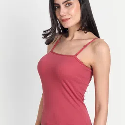 Aimly Pack Of 2 Non-Padded Shoulder Straps Cotton Camisoles image 3