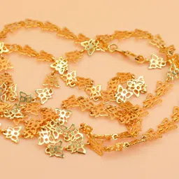 shashi ornaments 28 inches Neckchain Gold-Plated Latest Butterfly Chain Fit for Men & Women Gold-plated Plated Alloy Chain-picture-11