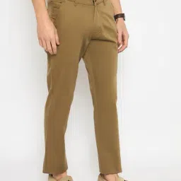 duke Men Regular Fit Flat-Front Chinos image 3