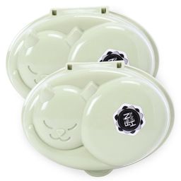 fab n funky Kitten Shaped Soap Case - Light Green (Pack of 2)-picture-49