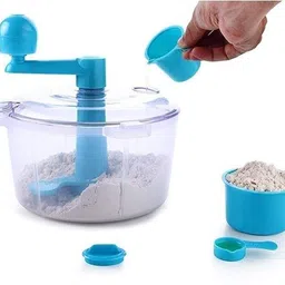 onprix Plastic 3 In 1 Manual Automatic Atta Roti Dough Maker With Measuring Cup Plastic Automatic Dough Maker-picture-24