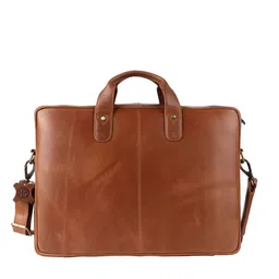 HAMMONDS FLYCATCHER Men Tan Leather Laptop Bag image 3