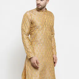 Jompers Ethnic Motifs Woven Design Jacquard Kurta image 4