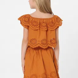 KIDS ONLY Brown Off-Shoulder Bardot Top image 3