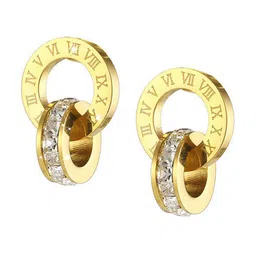 MYKI Gold-Plated Contemporary Studs Earrings image 2