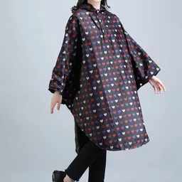 Super Printed Waterproof Long Raincoat image 5