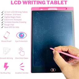 happy bive LCD Writing Tablet 12 Inch Reusable E-Note Pad Best Gift for Kids Boys Girls-175-picture-14