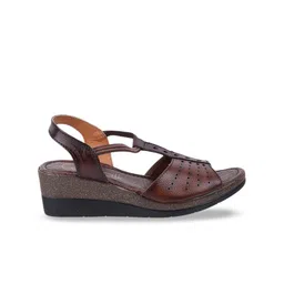 Catwalk Textured Leather Wedge Heels image 3