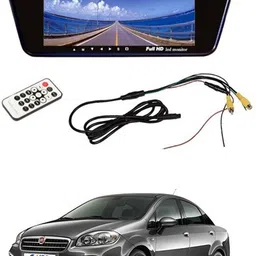 AYW 7 inches Car Rear View Full HD Touch Mirror Mount Screen for Fiat Linea Classic Black, White LED-picture-39