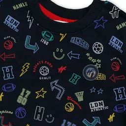 H By Hamleys Boys Printed Cotton Sweatshirt image 3