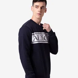 Allen Cooper Men Printed Cotton Sweatshirt image 2