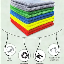 ZEDFIBER HAND TOWEL, Face Towel, Plain Hanky 350 GSM Handkerchief, RUMAL, NAPKIN ["Multicolor"] Handkerchief image 5