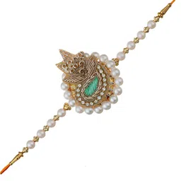 eCraftIndia Designer Rakhi and Roli Chawal Pack image 3