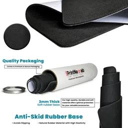 PRINTNAWAB Water Spirals Nonslip Base Premium XL Mousepad for Laptop, Desktop, Gaming Non Slip Base Mousepad image 5