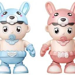 the red baby Dancing Robot Doll with 3D Light Sound Left Right Up Down Movement image 2