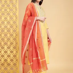 RANGMANCH BY PANTALOONS Embroidered Dupatta with Zari image 3