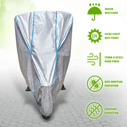 fabzex Waterproof Two Wheeler Cover for Universal For Bike image 5