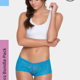 sweetflirt enterprises SweetFlirt Women Pack Of 2 Lace Seamless Hipster-picture-16