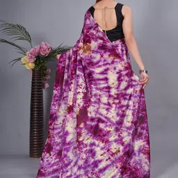 LeeliPeeri Designer Tie and Dye Dyed Ready to Wear Saree image 5