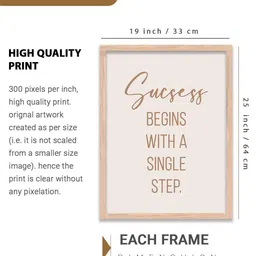 walllane Motivational Wall Art With Frame Home Decor Wall Painting For Living Room Office Bedroom image 4