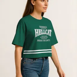 HELLCAT Typography Printed T-shirt image 4