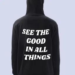 faltu.co FALTU.COMen Pure Cotton Printed Hooded Sweatshirt image 1