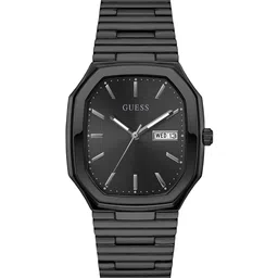 GUESS Men Rectangle Dial & Stainless Steel Bracelet Style Straps Analogue Watch GW0978G4-image-99