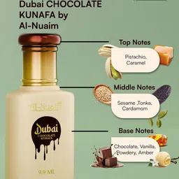 Al-Nuaim 4Pcs Amer Series Dubai Chocolate Kunafa Alcohol Free Attar - 9.9ml Each image 4