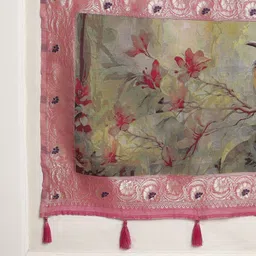 Sangria Ethnic Motifs Banarasi Fastive Saree image 3