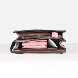 Allen Solly Woman Textured Baguette Embellished Sling Bag image 2