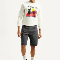 Levis Men Mid-Rise Regular Fit Denim Shorts image 5