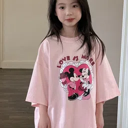 LULU & SKY Girls Printed V-Neck Applique T-shirt-picture-39