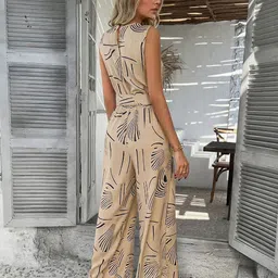 Outzidr Printed Basic Jumpsuit image 3