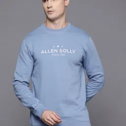 Allen Solly Typography Printed Fleece Sweatshirt-image-9
