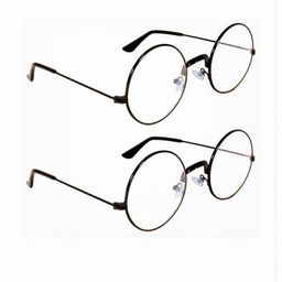 Arzonai Unisex Pack of 2 Black Lens & Black Sunglasses With UV Protected Lens-picture-22
